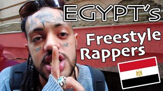 Freestyle Rappers of CAIRO, EGYPT + Egyptian Street Food & More! رابر مصر هنا القاهرة Travel Vlog