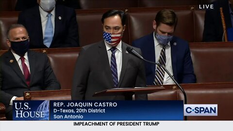 JOAQUIN CASTRO TRUMP MOST DANGEROUS PRESIDENT IMPEACHMENT 2nd Impeachment in the House January 13th