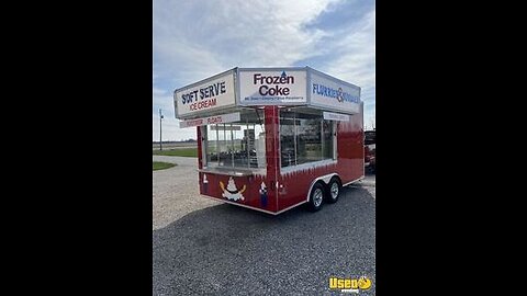 2012 United UXT 8.5' x 16' Ice Cream and Frozen Beverage Concession Trailer for Sale in Ohio