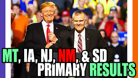 🔴LIVE: Election 2024 DC, New Jersey, South Dakota, Iowa, New Mexico, & Montana Primary Results 🟠⚪🟣
