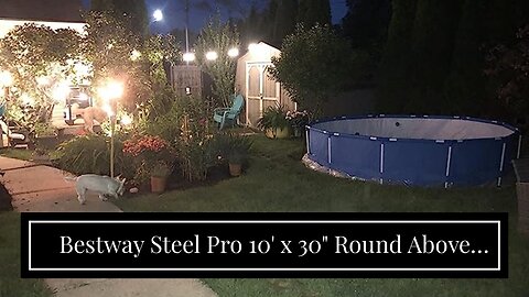 Bestway Steel Pro 10' x 30" Round Above Ground Pool Set Includes 330gal Filter Pump