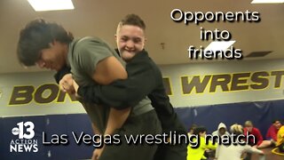 One wrestling match in Las Vegas turns opponents into friends