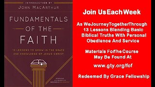 Fundamentals Of The Faith - Lesson 13 – God’s Will And Guidance