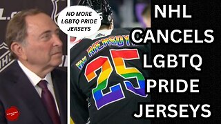 NHL announces teams will no longer wear LGBTQ Pride jerseys