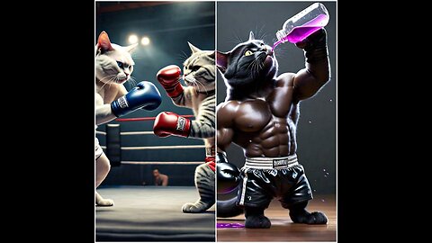 Fighting For Friend | Revenge💪 #cat #cutecat #aicat 🐈VS🐈
