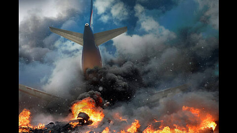 airplane crash Airplane destroyed in mid air