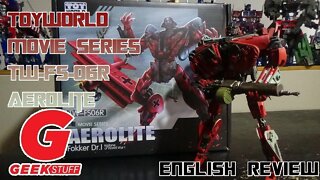 Video Review for ToyWorld - Movie Series - TW-FS-06R - Aerolite - Starscream (RED BARON)