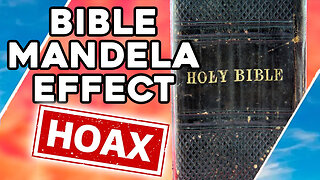 The BIBLE MANDELA EFFECT HOAX & Long Term PSYOP / Hugo Talks