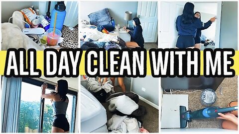 *ALL DAY* ENTIRE APARTMENT SUMMER CLEAN WITH ME 2021 | EXTREME SPEED CLEANING MOTIVATION | ez tingz