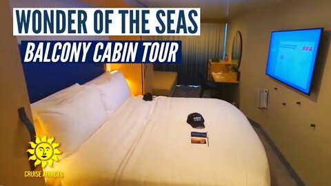 Wonder of the Seas Balcony Stateroom Tour | Royal Caribbean | Balcony Cabin Tour