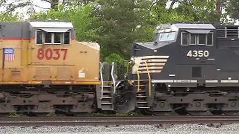 Norfolk Southern 269 Intermodal Train with UP Power from Berea, Ohio May 6, 2023
