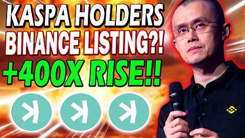 KASPA HOLDERS!! KAS POTENTIAL BINANCE LISTING!! THIS IS MASSIVE!! *MUST WATCH!!*