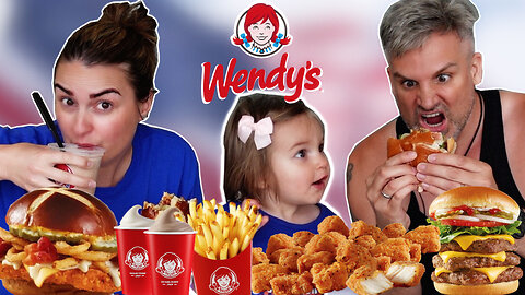 Brits Try [WENDY'S] For The First Time! ***FRIES In FROSTY ?!?!?!?*** Vlog.