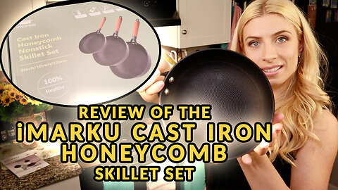 Unboxing: iMarku Cast Iron Honeycomb Skillet Set from Amazon!