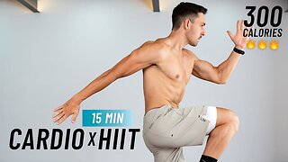 15 Min Intense HIIT Workout For Fat Burn - Full body Cardio, No Equipment, No Repeat