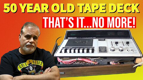 Restoration of a Destroyed Vintage Tape Deck | Retro Repair Guy Episode 32