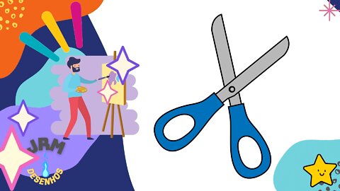 How To Draw a Scissors - Easy Digital Drawings