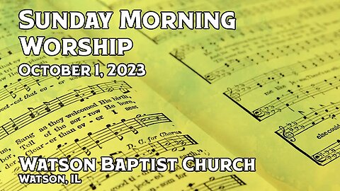 2023 10 01 Worship Service