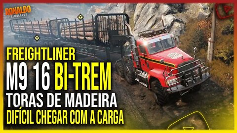 ▶️FREIGHTLINER M916AI BI-TREM PERDENDO A CARGA NO MEIO DO CAMINHO - SNOW RUNNER PC XBOX PS4 PS5