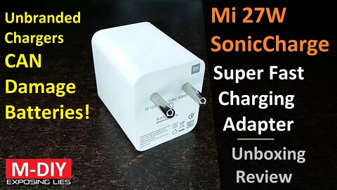 Mi 27W SonicCharge Adapter 2021 | Super Fast Charger (Unboxing Review) [Hindi]