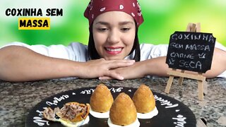 COMO FAZER COXINHA SEM MASSA EM POUCOS MINUTOS - SUPER FÁCIL