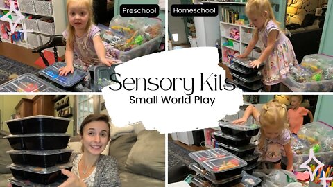 15 Sensory Kits || Loose Parts Play || What to do with all those little pieces?!