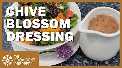 Chive Blossom Poppy Seed Dressing Makes Greens Irresistible