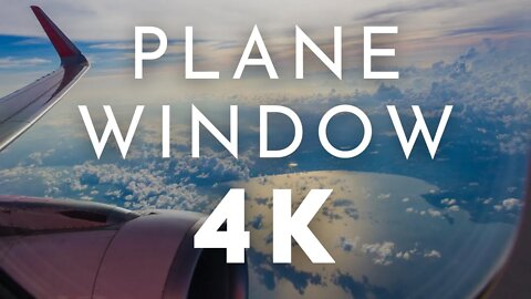 Airplane Window View 4k | Plane Window View 4k Video HD | Airplanes 4k Video Ultra HD