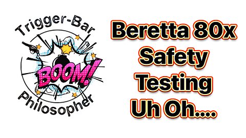 Beretta 80x safety issue