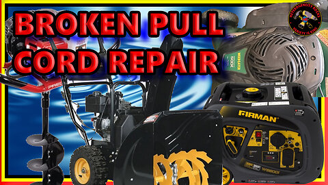 How to Fix a Broken Starter Rope on a Lawnmower or Other Small Engines #LawnmowerRepair