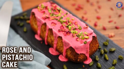 Rose and Pistachio Cake Recipe | Eggless Pistachio Loaf Cake | Pound Cake Ideas | Bhumika