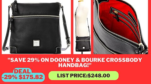 "New & Noteworthy: Save 29% on Dooney & Bourke Pebble Grain Crossbody Handbag"