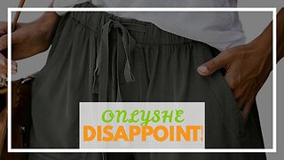 ONLYSHE Womens Casual Drawstring Shorts Summer Elastic Waist Shorts Pocketed Pants