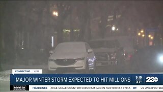 Winter storm stretches from Texas to Maine