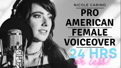 I will record a female american voiceover fast in 24 hours