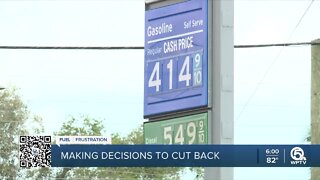 Drivers making tough decisions as gas prices rise