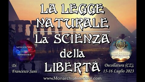 LEGGE NATURALE della LIBERTÀ....