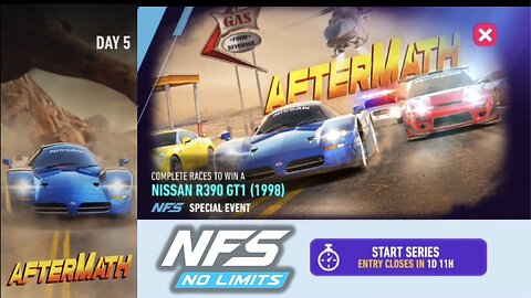 Need For Speed No Limits "Special Event" *AFTERMATH * NISSAN R390 GT1 (1998) Day 5 Gameplay.