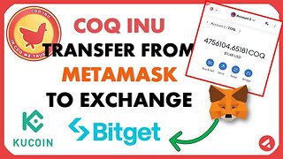 How to Transfer COQ Inu from MetaMask to Exchange | Bitget