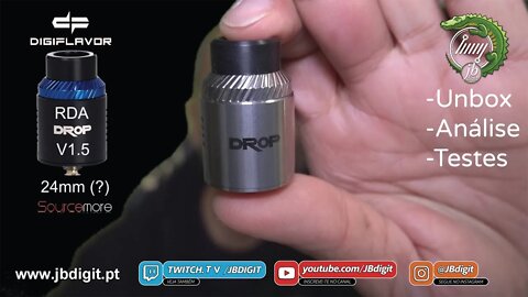 [PT] Digiflavor DROP V1,5 RDA Dual coil 24mm - Renovação ou mais do mesmo?