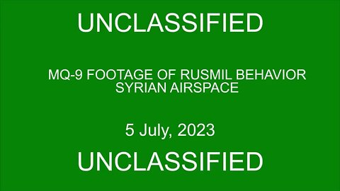 Syria: US Air Force reports "Unprofessional Conduct and Unsafe Maneuvers" by Russian aircraft