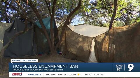 Bill proposes banning houseless encampments statewide