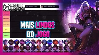 TIER LIST DOS HERÓIS MAIS LINDOS DO JOGO | Mobile Legends