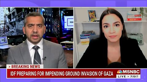 Dem Rep. Alexandria Ocasio-Cortez Memory Holes Hamas Terror Attacks: "Asymmetry Of What Is Going On"