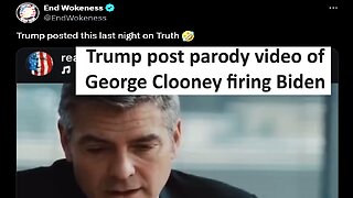 Trump post George Clooney firing video of Biden, goes viral