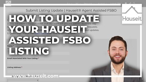 How to Update Your Hauseit Assisted FSBO Listing
