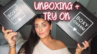 BOXY CHARM UNBOXING AND TRY ON! FIRST IMPRESSION BASE & PREMIUM MAKEUP SUBSCRIPTION
