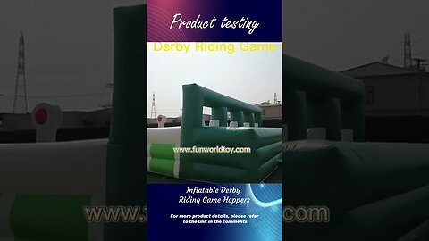 Inflatable Derby Riding Game Hoppers #inflatablefactory #inflatable #slide #bouncer #jumping