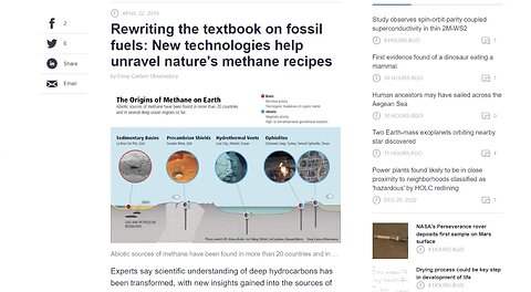 The Myth Of Fossil Fuels- The Deep Hot Biosphere - Abiogenic Oil and Gas Are Supplying The Reserves