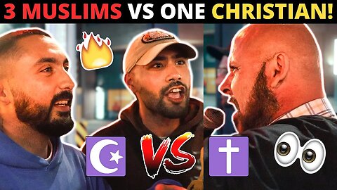 3 MUSLIMS VS BOLD STREET PREACHER! (Things Got Crazy...)